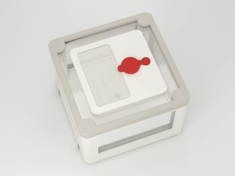 Show: The 100 x 100 x 50 mm Acrylic Arena from above