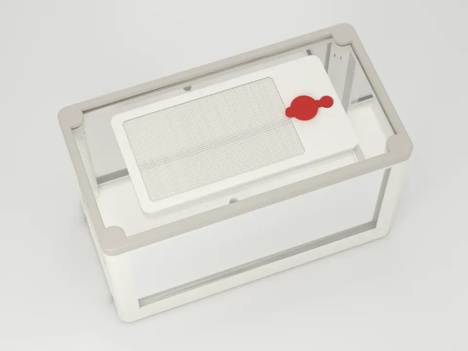 Show: The 100 x 200 x 100 mm Acrylic Arena from above