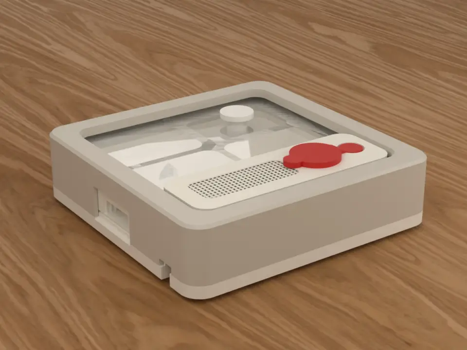 Render of the Hybrid Nest Clay Core, turning