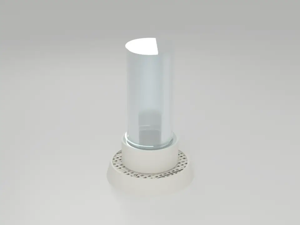 Render of the water feeder, turning
